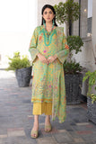 3-PC Unstitched Embroibered Lawn Suit with Embroidered Chiffon Dupatta CCS4-26
