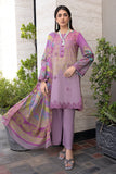 3-PC Unstitched Embroibered Lawn Suit with Embroidered Chiffon Dupatta CCS4-27