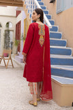 3-Pc Embroidered Lawn Shifli Shirt With Straight Trouser and Chiffon Dupatta EDP23-16