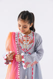 3-Pc Embroidered Shirt with Cotton Trouser & Net Dupatta CKP21-23-S