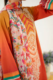 3 Pc Unstitched Embroidered Lawn With Chiffon Dupatta CH-24-06