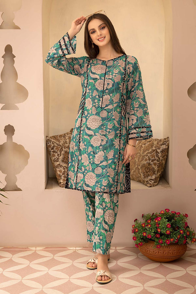 2-Pc Lawn Digital Printed Shirt With Straight Trouser CPM23-76
