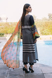 3 Pc Unstitched Embroidered Lawn With Chiffon Dupatta CH-24-03