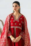 3-PC Embroidered Raw-Silk Shirt with Organza Dupatta with Trouser CMA-3-71