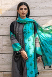 3 Pc Unstitched Embroidered Lawn With Chiffon Dupatta CH-24-02