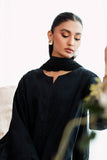 3-Pc Black Embroidered Shirt With Straigth Trouser and Chiffon Dupatta CNP-3-01