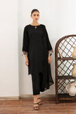 3-Pc Black Embroidered Shirt With Straigth Trouser and Chiffon Dupatta CNP-3-06