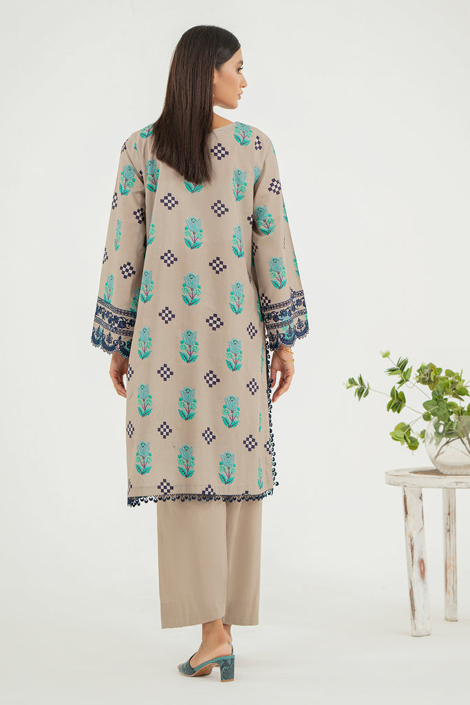 2-Pc Charizma Unstitched Embroidered Lawn Shirt With Cotton Trouser NZ-24-02