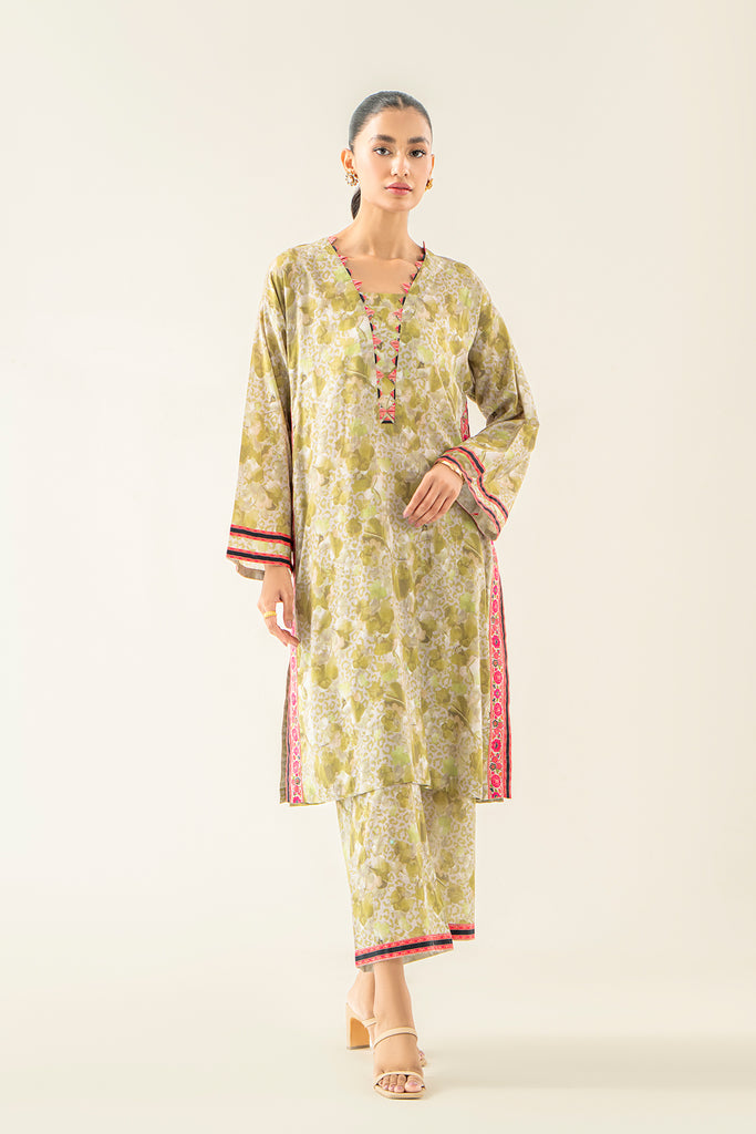 2-Pc Printed Lawn Shirt with Straight Patti CPM-3-94