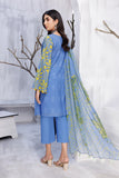 3 Pc Unstitched Embroidered Lawn With Chiffon Dupatta CH-24-01
