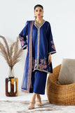 3-PC Embroidered Shamose Shirt with Poly Net Dupatta and Trouser CMA-3-221