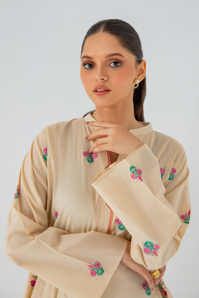 2-Pc Embroidered Shirt with Qlot Trouser SCNP-3-112