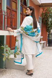 3-Pc Embroidered Lawn Shifli Shirt With Straight Trouser and Cotton Net Dupatta EDP23-18