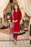 3-Pc Lawn Embroidered Shirt With Straight Trouser and Cotton Zari Dupatta EDP23-27