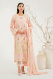 3-Pc Charizma Unstitched Embroidered Lawn With Printed Chiffon Dupatta RM3-11
