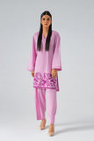 2-Pc Embroidered Lawn Shirt with Plain Shalwar SCNP-3-116