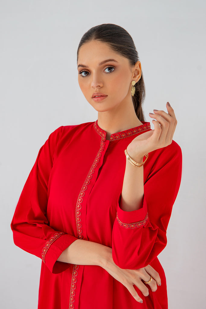 2-Pc Embroidered Lawn Shirt with Cotton Trouser CNP-3-127