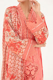 3-Pc Charizma Unstitched Embroidered Lawn With Printed Chiffon Dupatta RM3-15