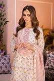 3-Pc Embroidered Lawn Shifli Shirt With Straight Trouser and Chiffon Dupatta EDP23-17