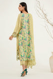 3-Pc Charizma Unstitched Embroidered Lawn With Printed Chiffon Dupatta RM3-19