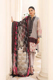 3 Pc Unstitched Embroidered Lawn With Chiffon Dupatta CEL23-19