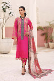 3 Pc Unstitched Embroidered Lawn With Chiffon Dupatta CEL23-16