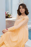 4 Pc Long Tail Gown with Inner Dupatta and Qlot Trouser CMA22-41