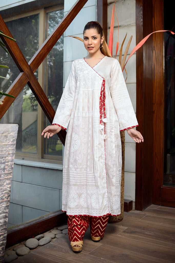 2-PC Lawn Shirt with Cotton Shalwar CNP21-46