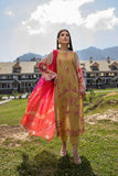 3-Pc Unstitched Embroidered Swiss With Chiffon Dupatta CM-13