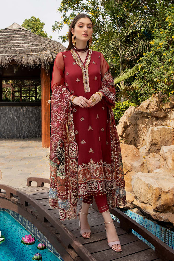 3 Pc Embroidered Unstitched Luxury Collection DD-03