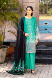 3-Pc Charizma Unstitched Embroidered Lawn Shirt With Embroidered Chiffon Dupatta AN23-19