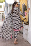 3-Pc Printed Lawn Short Shirt With Printed Straight Trouser and Chiffon Dupatta CPM23-42A
