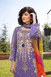 3 Pc Unstitched Embroidered Lawn With Chiffon Dupatta CSL-03