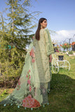 3 Pc Unstitched Embroidered Lawn With Organza Dupatta CSL-08