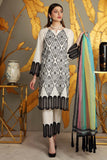 3-piece Unstitched Embroidered Brosha Lawn Suit - RM-16