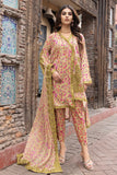 3-Pc Unstitched Printed Embroidered Lawn Suit With Embroidered Chiffon Dupatta CRB23-07