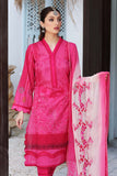 3-Pc Unstitched Embroidered Lawn With Chiffon Dupatta CN-18