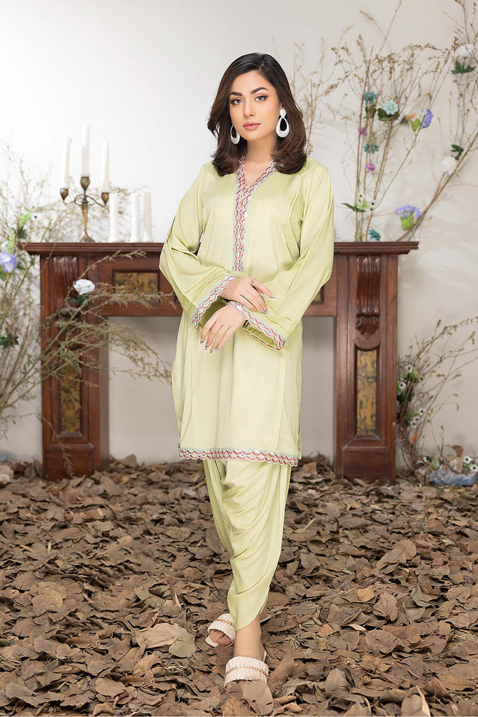 2-pc Grip Silk Embroidered Shirt with Qlot Trouser CNP22-29-S