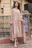 3-Pc Unstitched Printed Embroidered Lawn Suit With Embroidered Chiffon Dupatta CRB23-05