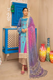 3-piece Unstitched Embroidered Lawn With Chiffon Dupatta CHN-10
