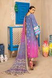 3-piece Unstitched Embroidered Lawn With Chiffon Dupatta CHN-10