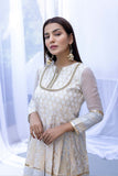 2-Pc Brousha Jequared Peplum Frock With Cotton Shalwar CPG22-61
