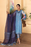 3-Pc Unstitched Embroidered Lawn With Chiffon Dupatta CN-21