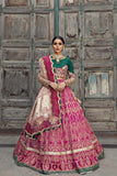3 Pc Embroidered Silk Suit LUX21-10