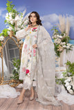 4-Pc Embriodered Open Gown With Qlot Trouser and Organza Dupatta CMA22-69
