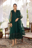 3-Pc Embroidered Long Maxi With Straight Trouser and Organza Dupatta CMA22-70