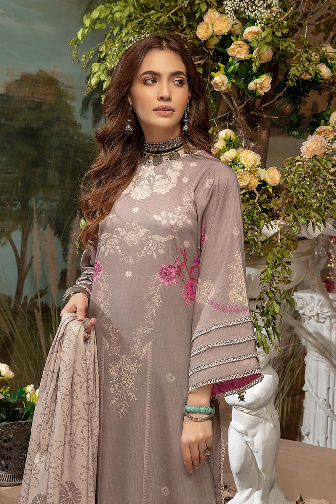 3 Pc Unstitched Embroidered Marina Suit SHW-03