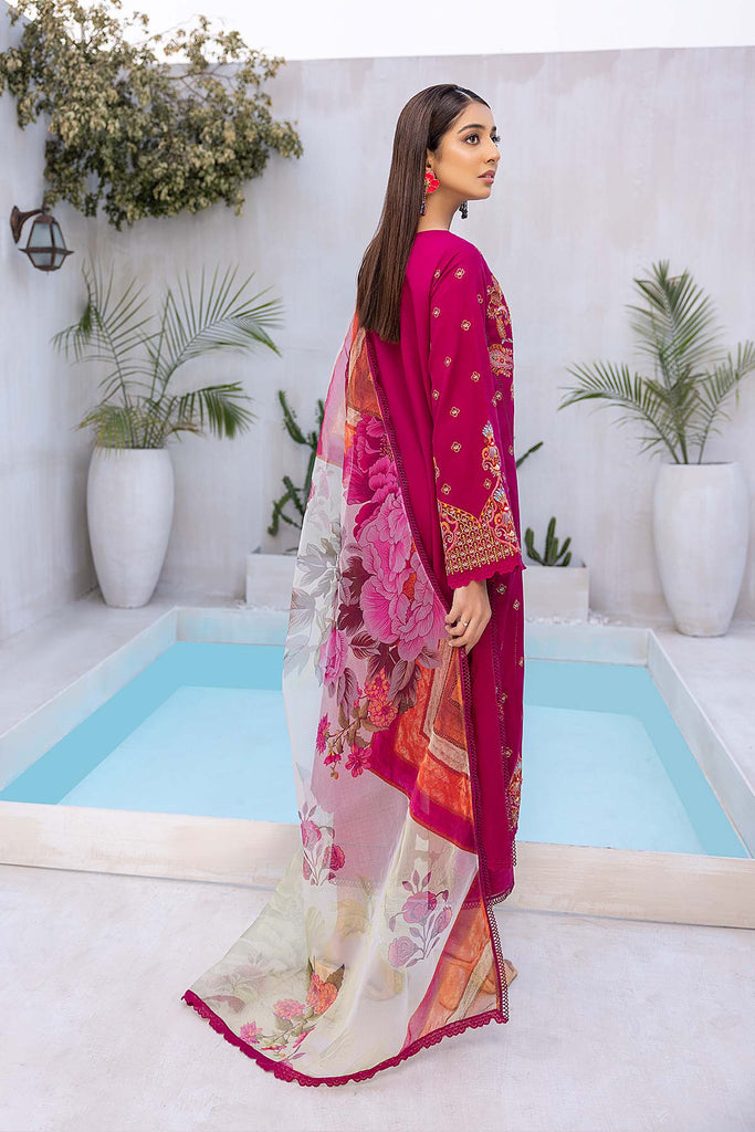 3-Pc Unstitched Embroidered Suit RM22-03