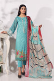 3-piece Unstitched Embroidered Brosha Lawn Suit - RM-22
