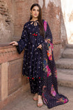 3-Pc Printed Cotton Frock With Printed Trouser and Printed Chiffon Dupatta FFP23-09